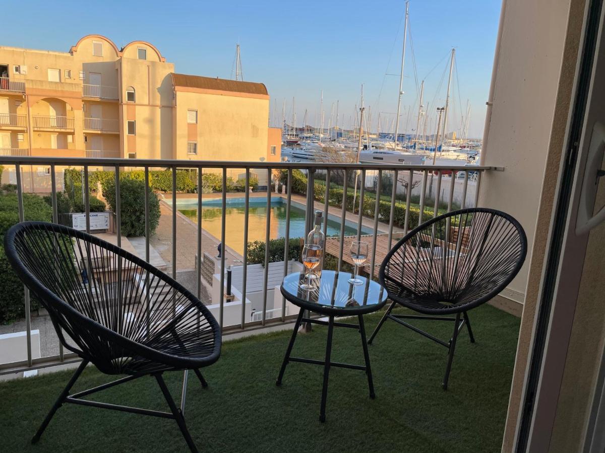 T3 Expo Sud-Est - Parking - Piscine - Clim - Wifi Apartamento Gruissan Exterior foto